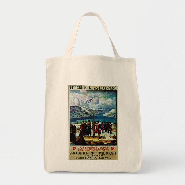 Bolsa Tote Pittsburgh no começo (Frente)