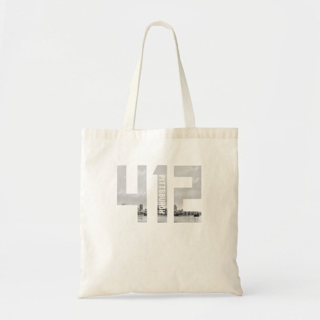 Bolsa Tote Pittsburgh Pennsylvania Area Code Skyline (Frente)
