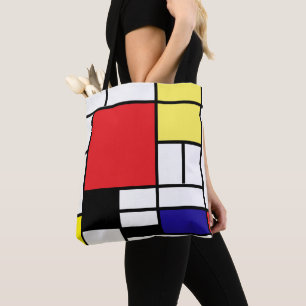 Bolsa Tote PixDezines Bloco de Cor Primária Minimalista
