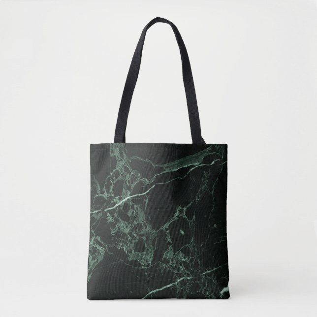 Bolsa Tote PixDezines DARK GREEN MARBLE (Frente)