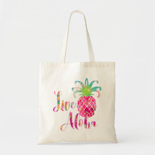 Bolsa Tote PixDezines Live Aloha Pineapple