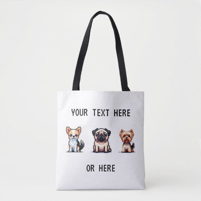 Bolsa Tote Pixel Pup Tot Bag (Frente)