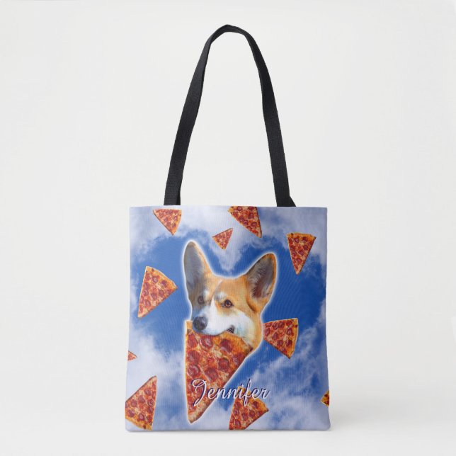Bolsa Tote Pizza De Engorda De Cães (Frente)