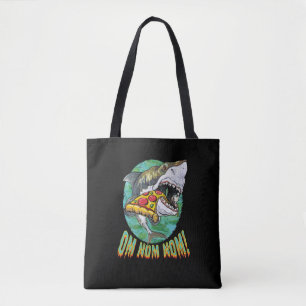 Bolsa Tote Pizza de Tubarão Branco excelente