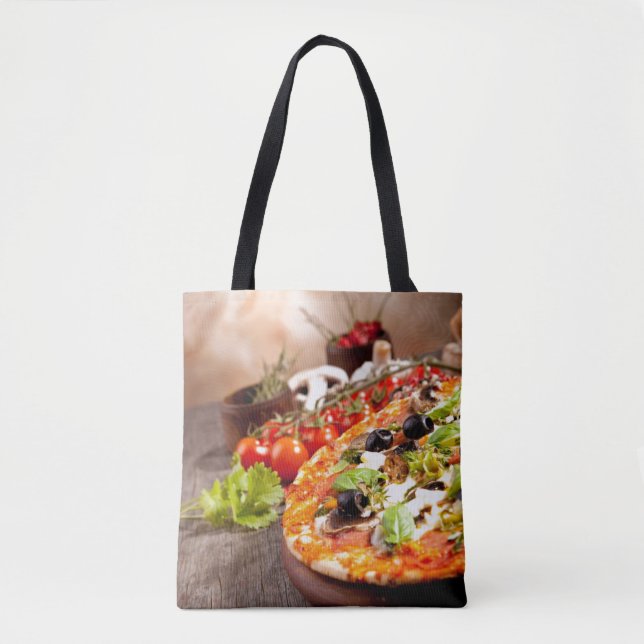 Bolsa Tote Pizza italiana fresca (Frente)