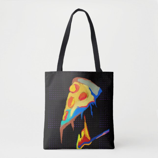 Bolsa Tote pizza quente (Frente)