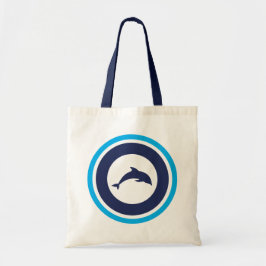 Bolsa Tote PJK Tote Bag / Dolphin & Kanji Design