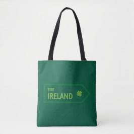 Bolsa Tote Placa de Estrada da Irlanda