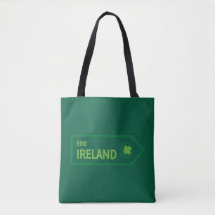 Bolsa Tote Placa de Estrada da Irlanda