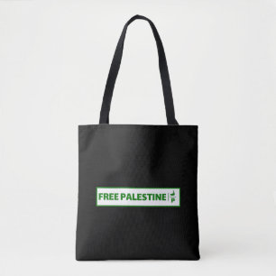 Bolsa Tote Placa de matrícula de carros na Palestina - Liberd