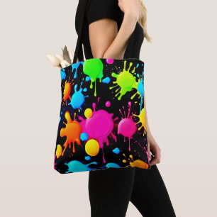 Bolsa Tote Placas de pintura a preto