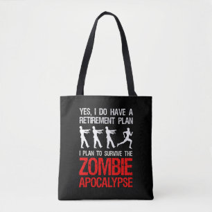 Bolsa Tote Planejo Sobreviver Ao Apocalipse Zombie
