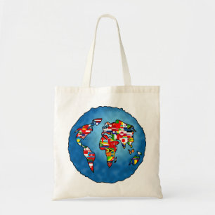 Bolsa Tote Planeta da bandeira