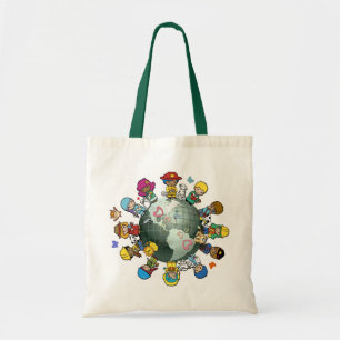 Bolsa Tote Planeta do Amor Terra: Unir pela Paz