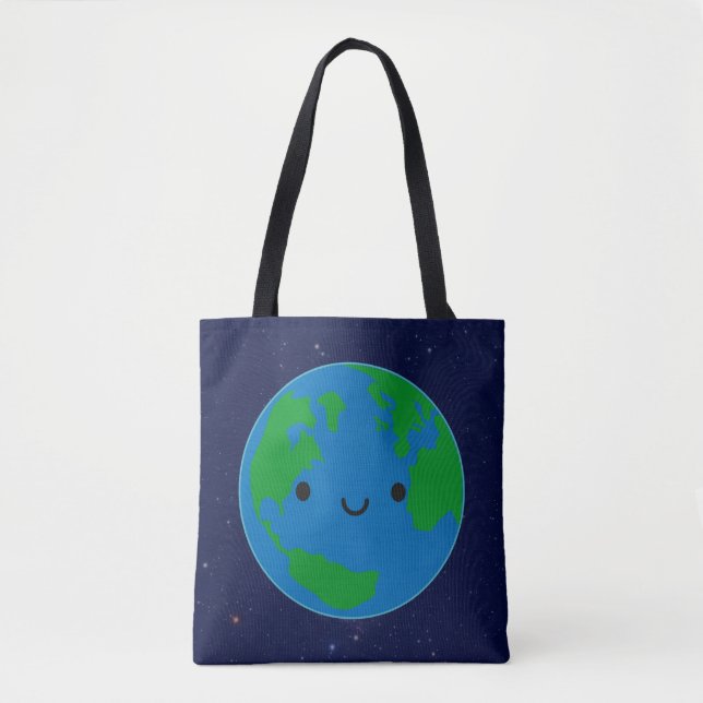 Bolsa Tote Planeta Feliz Terra (Frente)