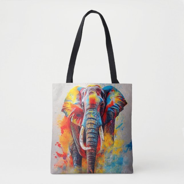 Bolsa Tote Planeta Natureza da Aventura de Descoberta Animal  (Frente)
