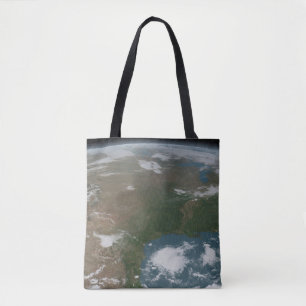 Bolsa Tote Planeta Panorâmico Terra E Os Eua. 2