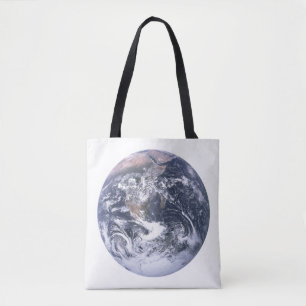 Bolsa Tote Planeta Terra do Dia da Terra Espacial