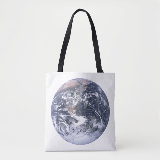Bolsa Tote Planeta Terra do Dia da Terra Espacial (Frente)