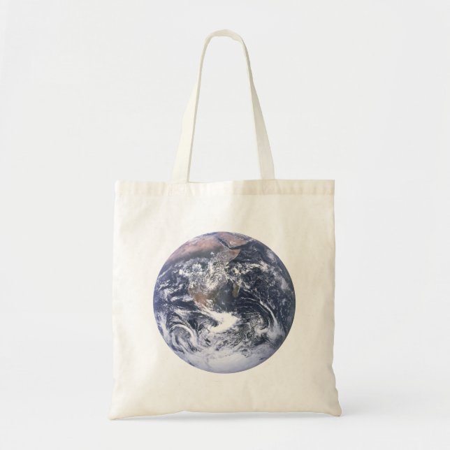Bolsa Tote Planeta Terra do Dia da Terra Espacial (Frente)