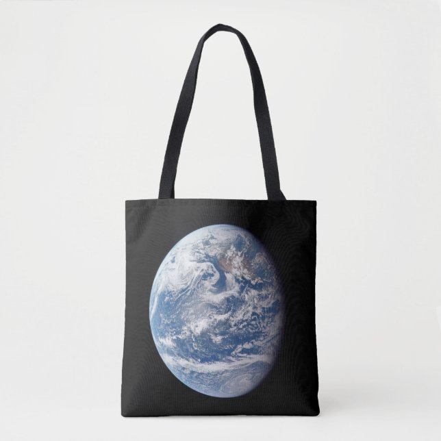 Bolsa Tote Planeta Terra Tirada Pela Tripulação Apollo 11. (Frente)