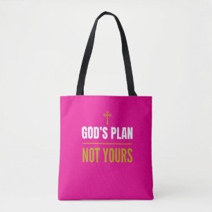 Bolsa Tote Plano de Deus, Não o Seu –