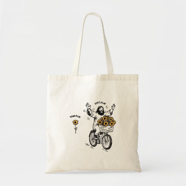 Bolsa Tote Plano de Deus vs Seu Plano (Frente)