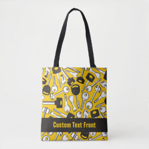 Bolsa Tote Plano de Fundo do Conjunto de Chaves