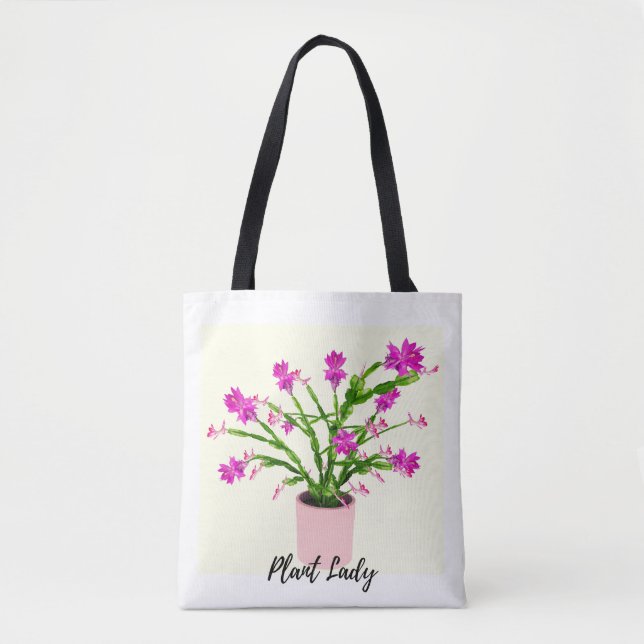 Bolsa Tote Plant Lady Cactus (Frente)