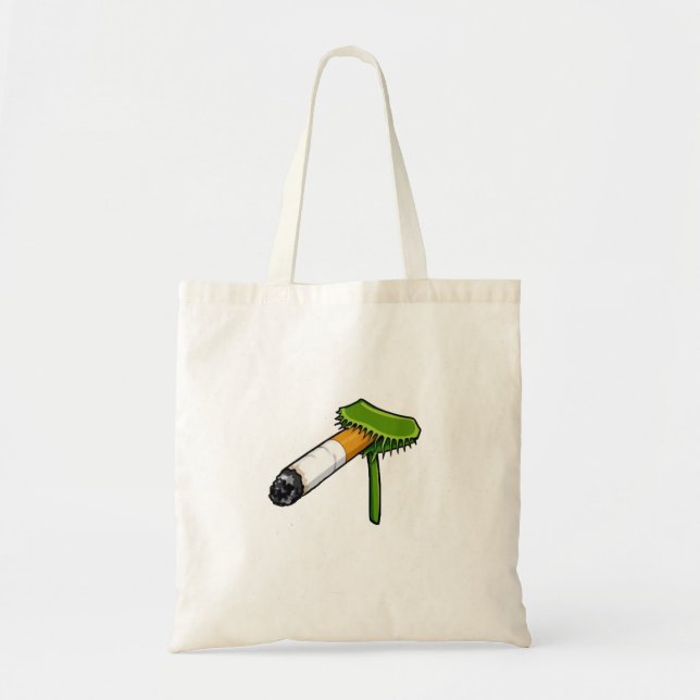 Bolsa Tote Planta de Armadilha de Vênus Com Cig (Frente)