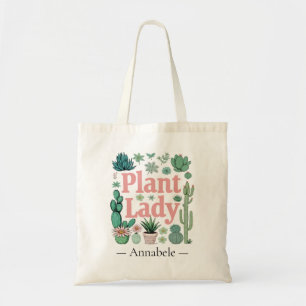 Bolsa Tote Planta Lady Cute Personalizada