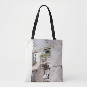 BOLSA TOTE PLANTA VERDE BONIFICADA NA BALCADA DE CASA CONCRET