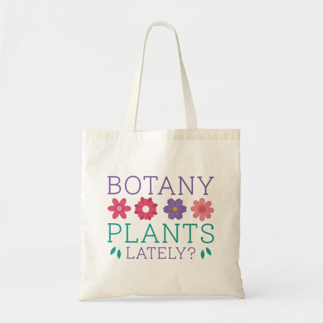 Bolsa Tote Plantas De Botânica Ultimamente (Frente)