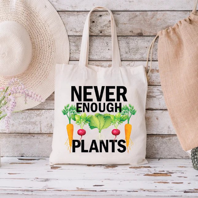 Bolsa Tote Plantas Indoor Mamãe Nunca Chega De Plantas (Indoor Plants Mama Never Enough Plants Tote Bag)