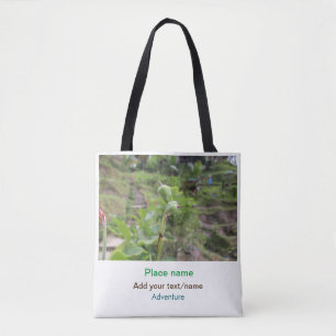 Bolsa Tote Plantas naturais fotografia água de praia viagem