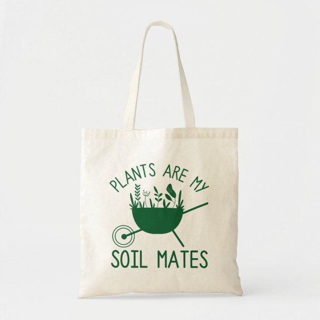 Bolsa Tote Plantas São Meus Amigos De Solo (Frente)