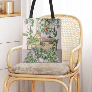 Bolsa Tote Plantas Tropicais Aquarela