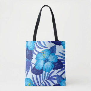Bolsa Tote Plantas tropicais havaianas, padrão de hibisco.