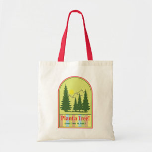 Bolsa Tote Plante uma árvore, segura a floresta, dia da Terra