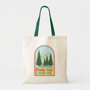Bolsa Tote Plante uma árvore, segura a floresta, dia da Terra