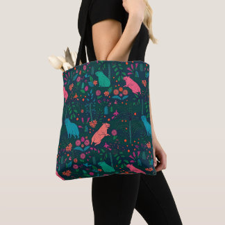 Bolsa Tote Playful Capybara in the Forest – Tropical Seamless