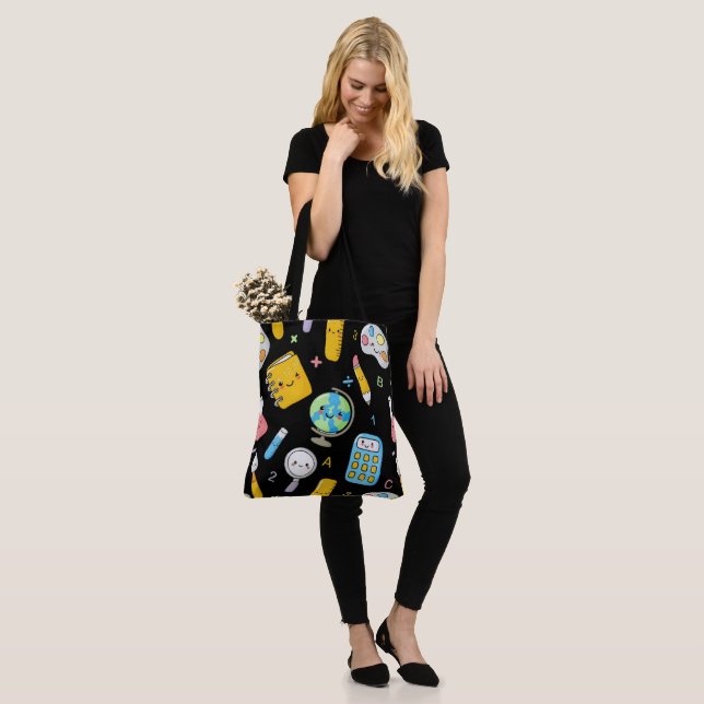 Bolsa Tote Playful Learning – Cute Education Seamless Pattern (No(a) Modelo)