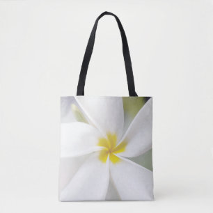 Bolsa Tote Plumeria Branca - Macro Retrato