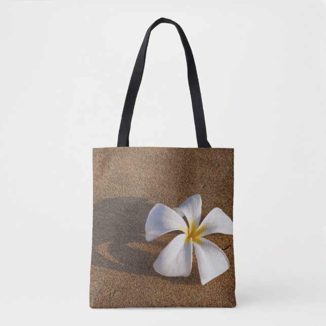 Bolsa Tote Plumeria em Sandy Beach, Maui, Havaí, EUA (Frente)