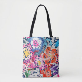 Bolsa Tote Plumeria Tropical Dotada de Flores de Ponta Abstra