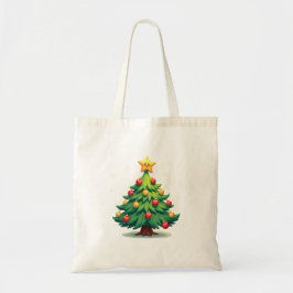 Bolsa Tote Plump Kawaii Christmas Tree Sparkling Ornaments