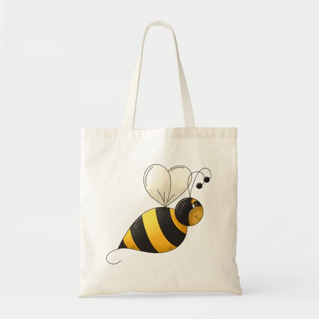 Bolsa Tote Plump Winged Bumble Bee (Frente)