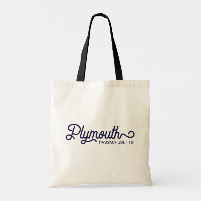 Bolsa Tote Plymouth, Massachusetts Tote Bag (Verso)