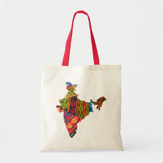 Bolsa Tote PM do bordado de India