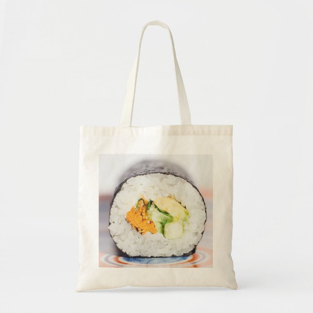 Bolsa Tote Pó de sushi Peixe e arroz (Frente)